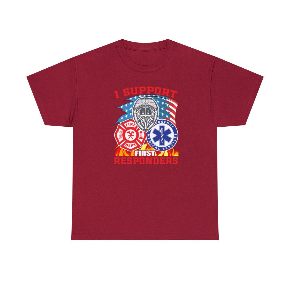 Camiseta unisex para adultos First Responders (primeros auxilios)