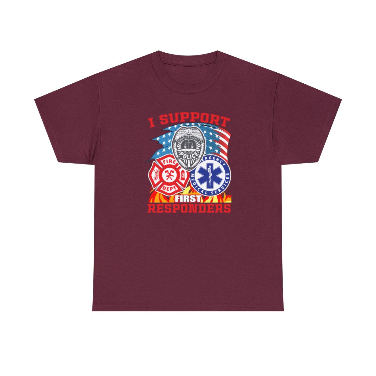 Camiseta unisex para adultos First Responders (primeros auxilios)