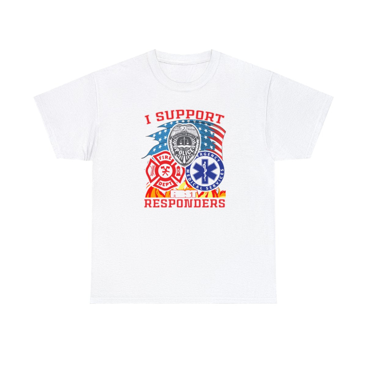 Camiseta unisex para adultos First Responders (primeros auxilios)