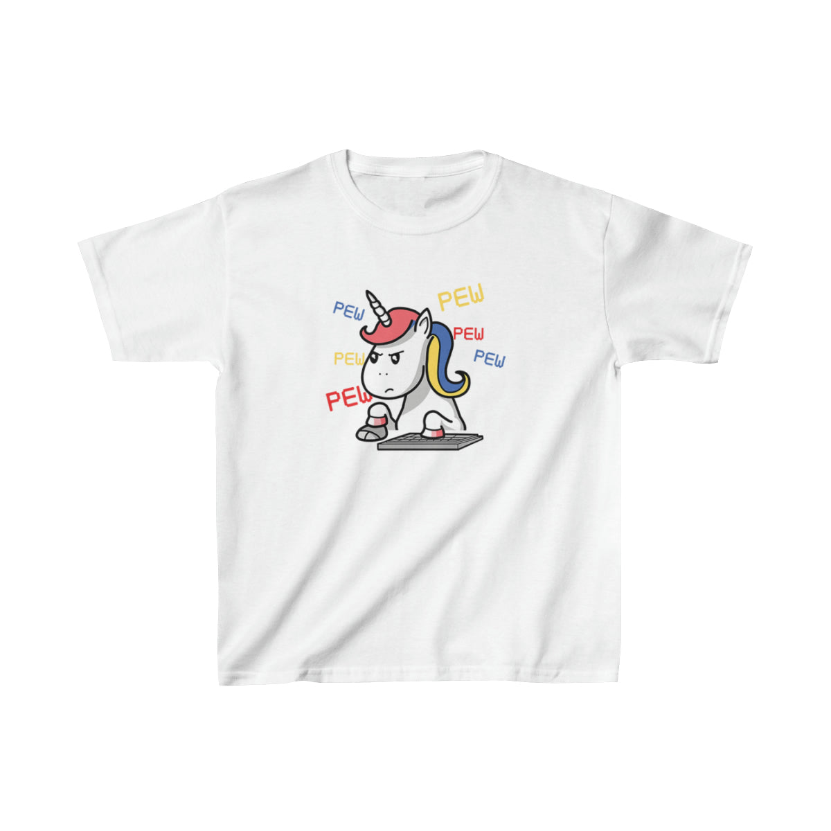 Licorne jouant au jeu vidéo Enfants T-shirt unisexe