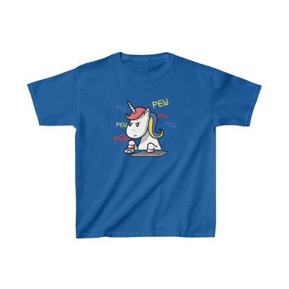 Unicorn Playing Video Game Kids Unisex T-Shirt