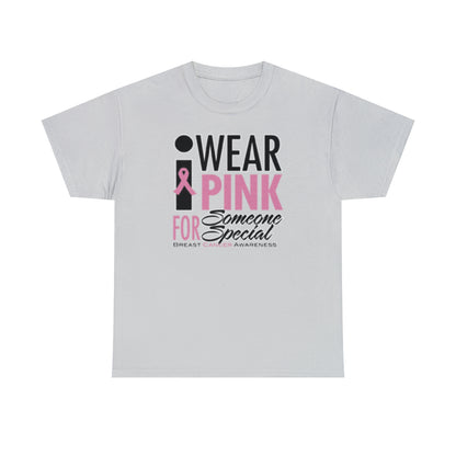 I Wear Pink ( Adult Unisex T-Shirt) A portion of this purchase will go toward the fight towards cancer - Shirt Source LLC