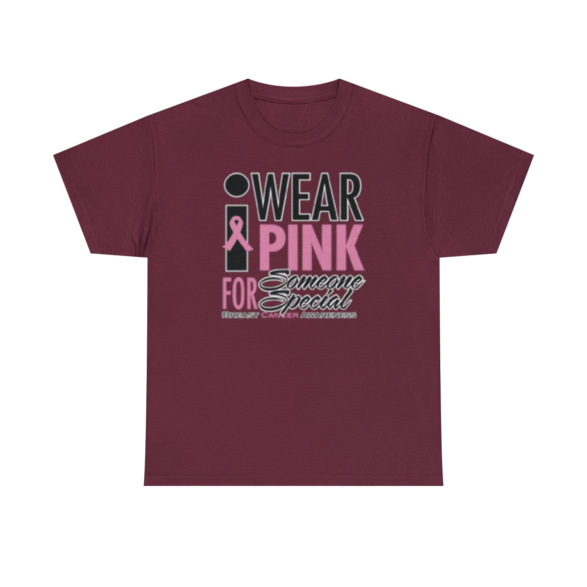 I Wear Pink ( Adult Unisex T-Shirt) A portion of this purchase will go toward the fight towards cancer - Shirt Source LLC