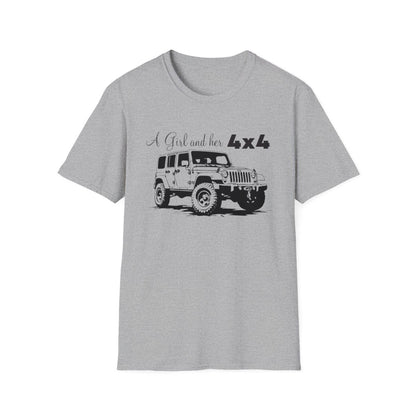 Una chica y su 4x4 (Camiseta de mujer)