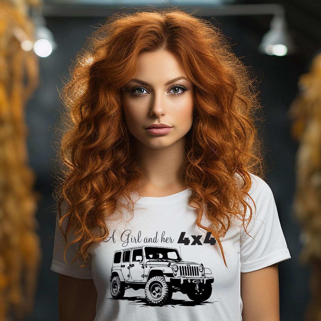 Una chica y su 4x4 (Camiseta de mujer)