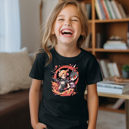 Camiseta unisex de anime para niños