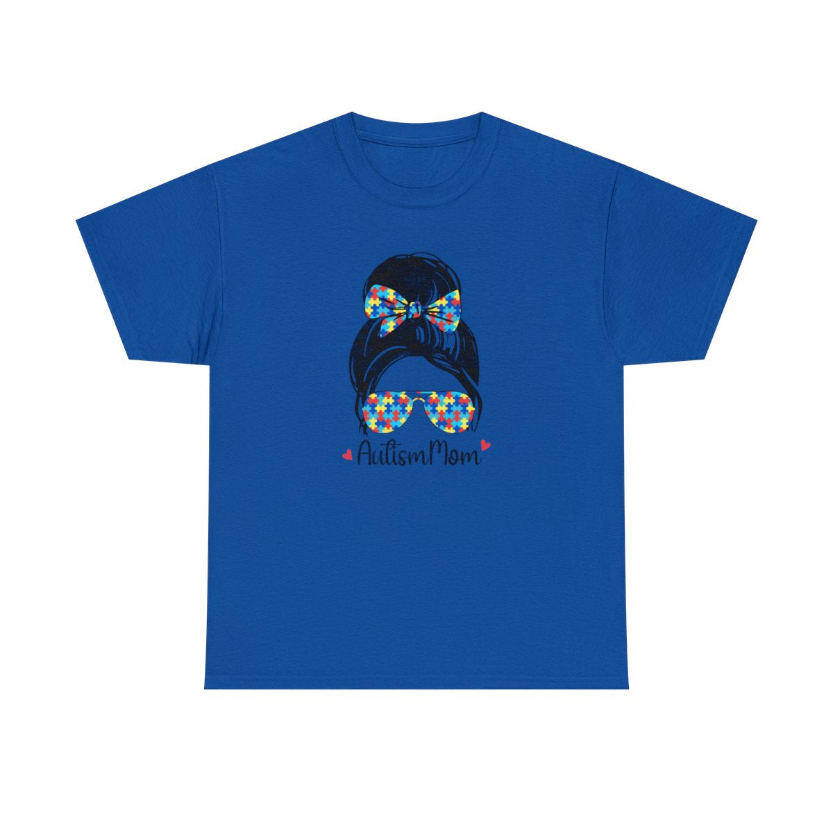 Autism Mom (Unisex Adult T-Shirt) A portion of this purchase will go towards the fight to find a cure for Autism - Shirt Source LLC