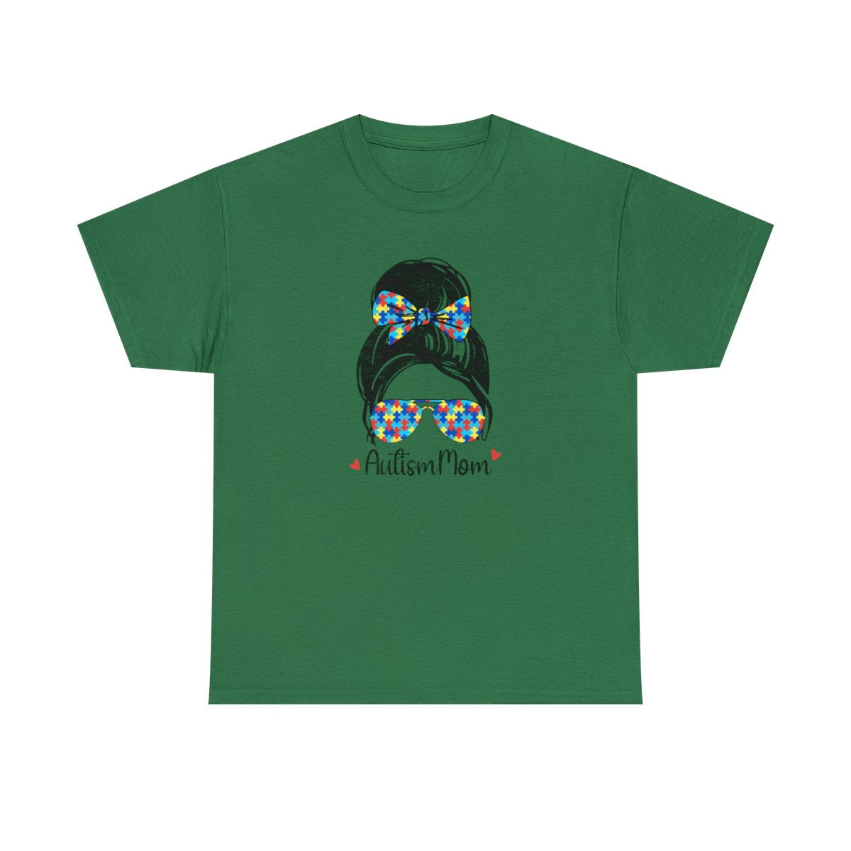 Autism Mom (Unisex Adult T-Shirt) A portion of this purchase will go towards the fight to find a cure for Autism - Shirt Source LLC