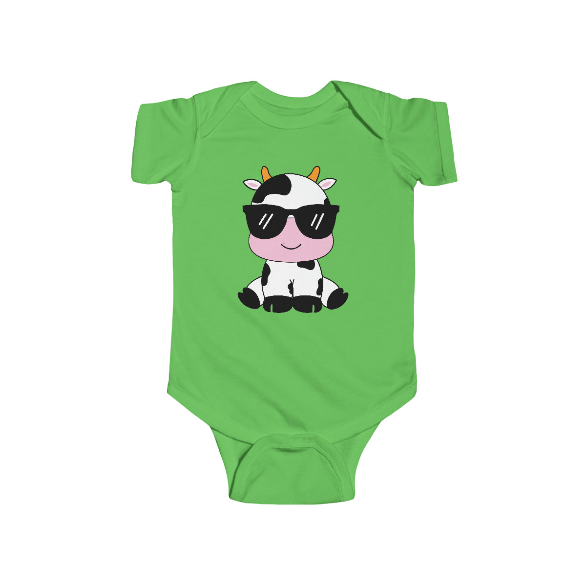 Lindo mono de bebé niño con diseño de vaca