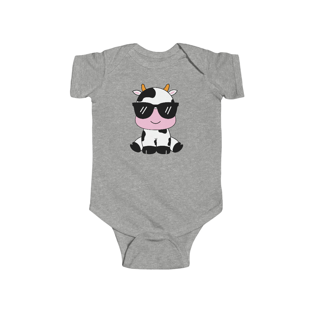 Lindo mono de bebé niño con diseño de vaca