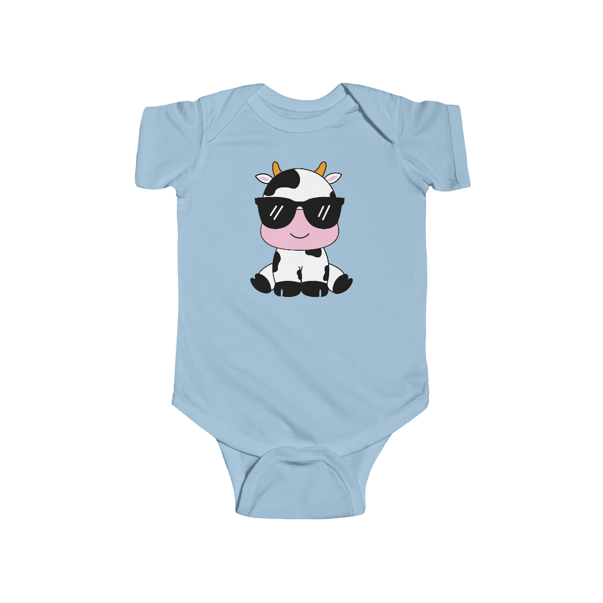 Lindo mono de bebé niño con diseño de vaca