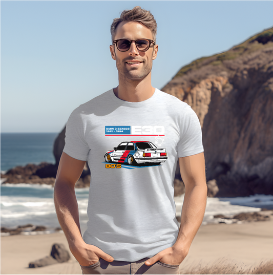 BMW E30 ) T-Shirt unisexe adulte)