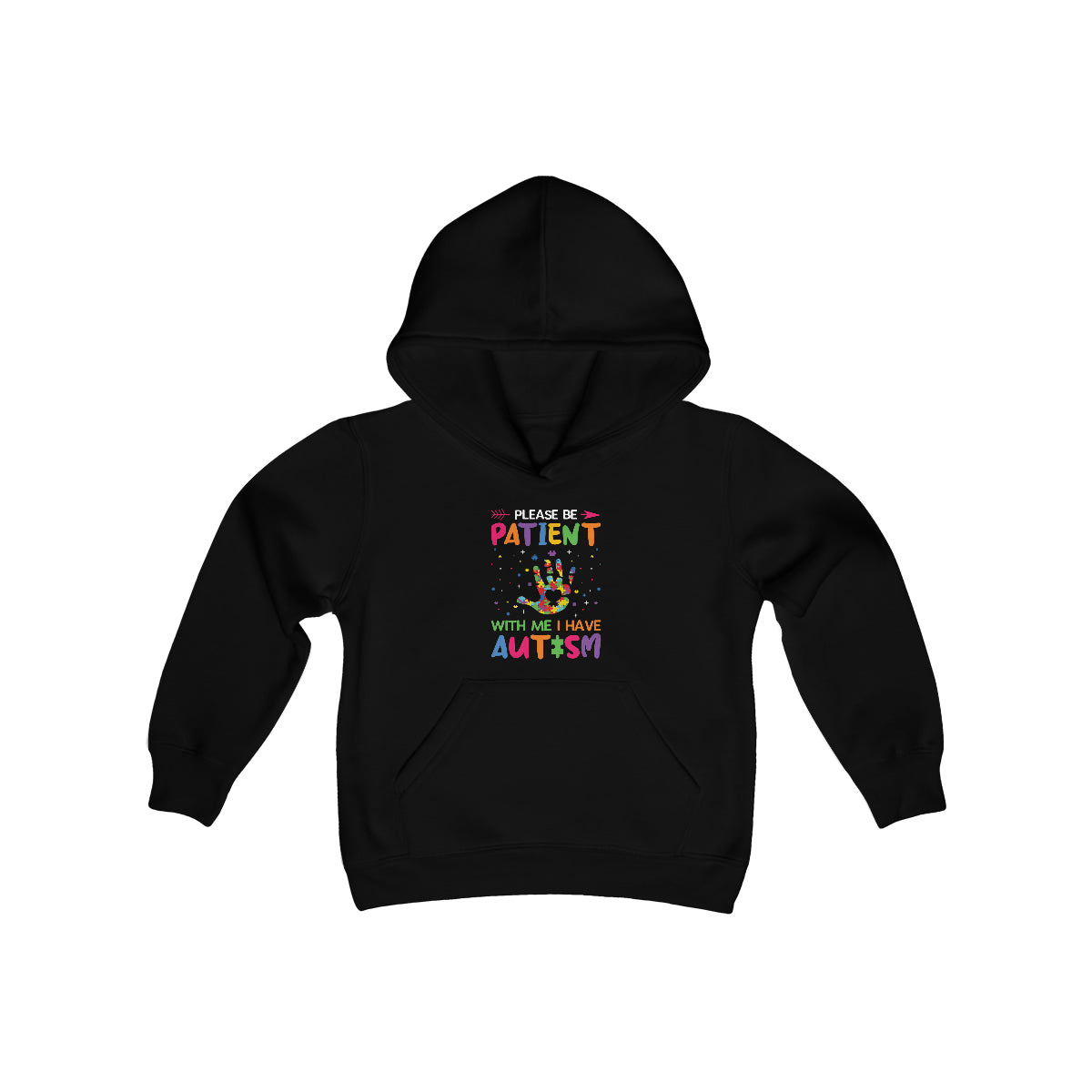 Be Patient Unisex Kids Hoodie, Une partie de cet achat sera reversée à la lutte pour trouver un remède à l'autisme