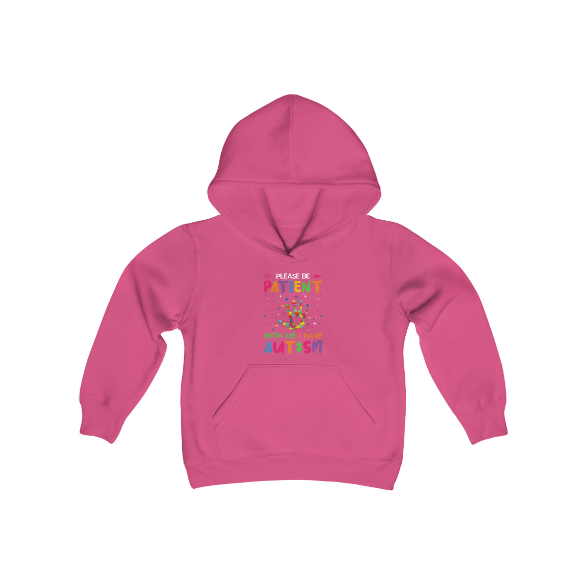 Sudadera unisex para niños Be Patient. Una parte de esta compra se destinará a la lucha para encontrar una cura para el autismo.