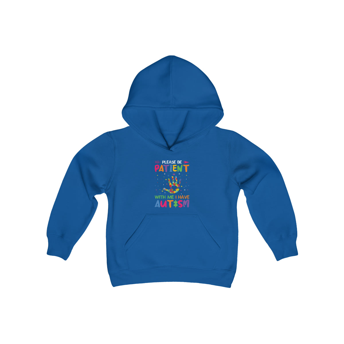 Be Patient Unisex Kids Hoodie, A portion of this purchase will go towards the fight to find a cure for Autism