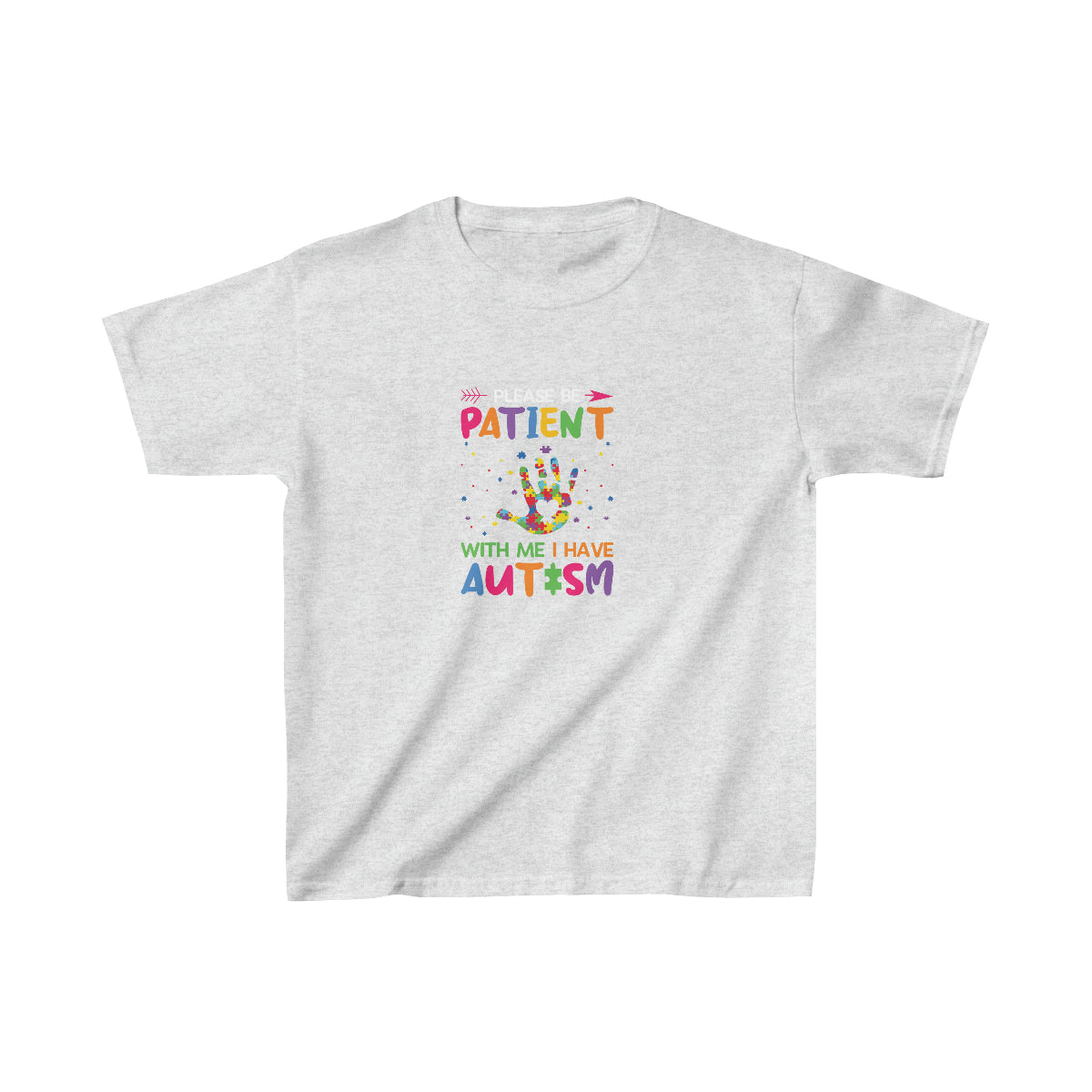 Be Patient Unisex Kids T-Shirt  A portion of this purchase will go towards the fight to find a cure for Autism - Shirt Source LLC