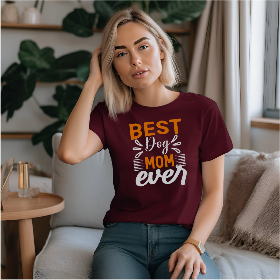 La mejor mamá perruna del mundo (camiseta para mujer)