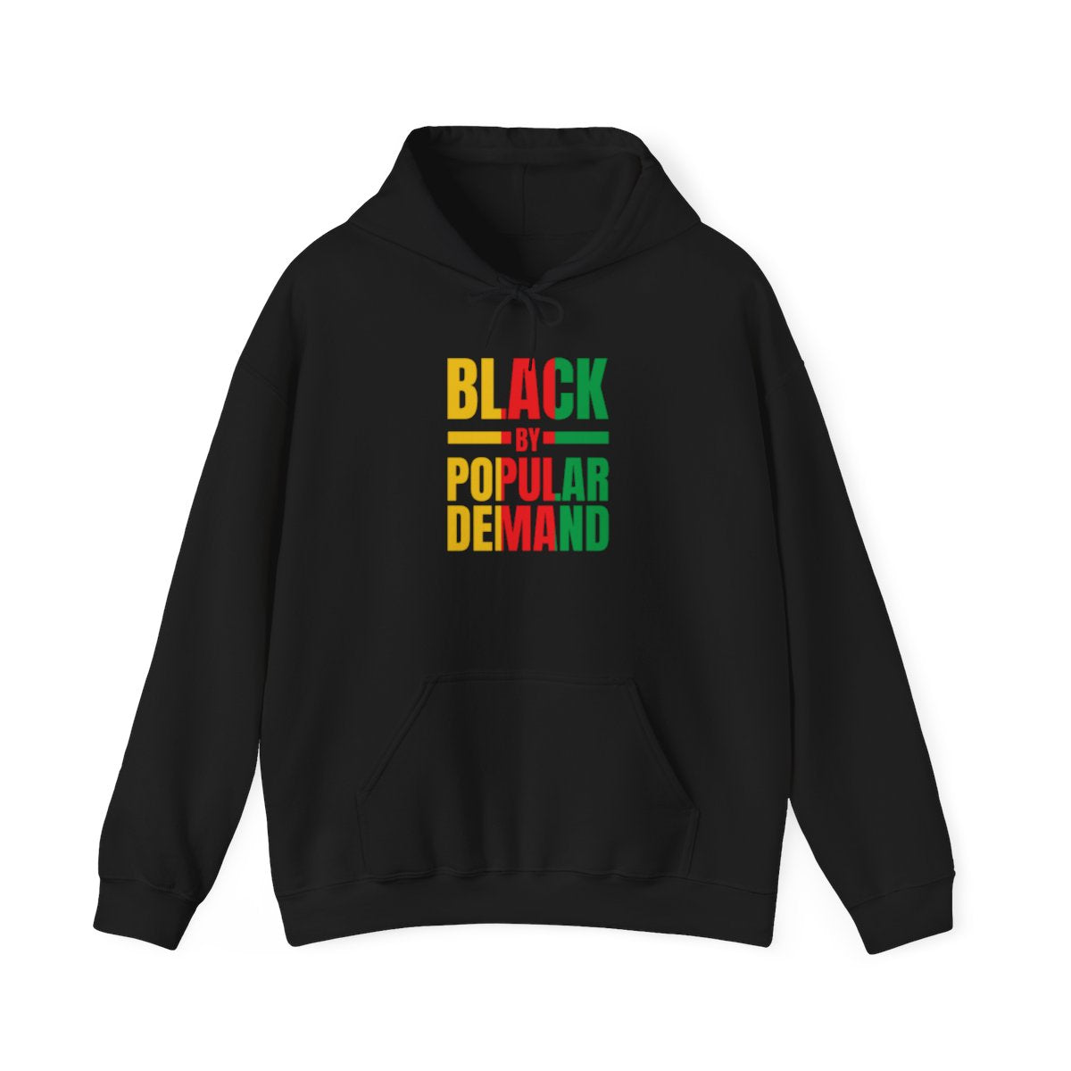 Sudadera con capucha unisex para adultos de color negro por demanda popular