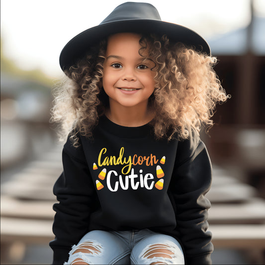 Candy Corn Cutie (Kids Sweatshirt)