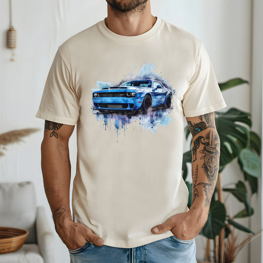 Challenger SRT con orientación hacia la derecha (camiseta para hombre)