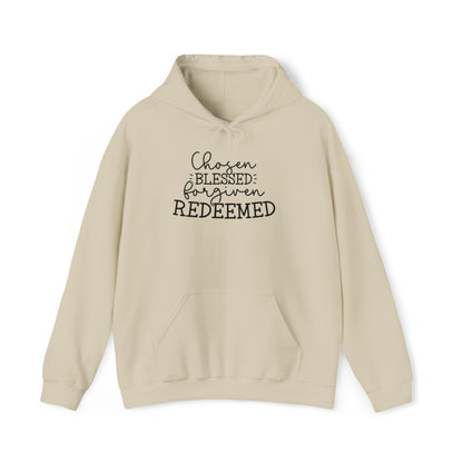 Chosen, Blessed & Forgiven (Unisex Adult Hoodie)