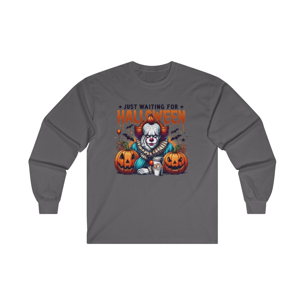 Clown Just Waiting for Halloween (Kids-Sweatshirt)