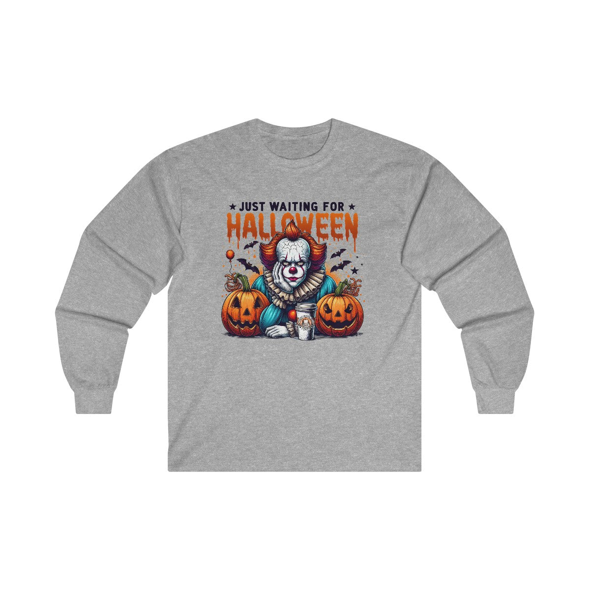 Clown Just Waiting for Halloween (Kids-Sweatshirt)