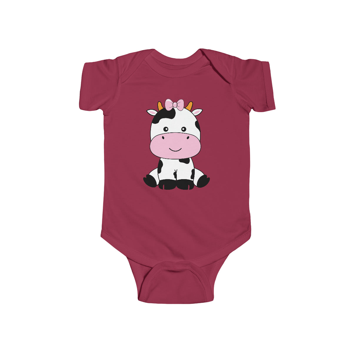 Mignon bébé fille vache cache-couche