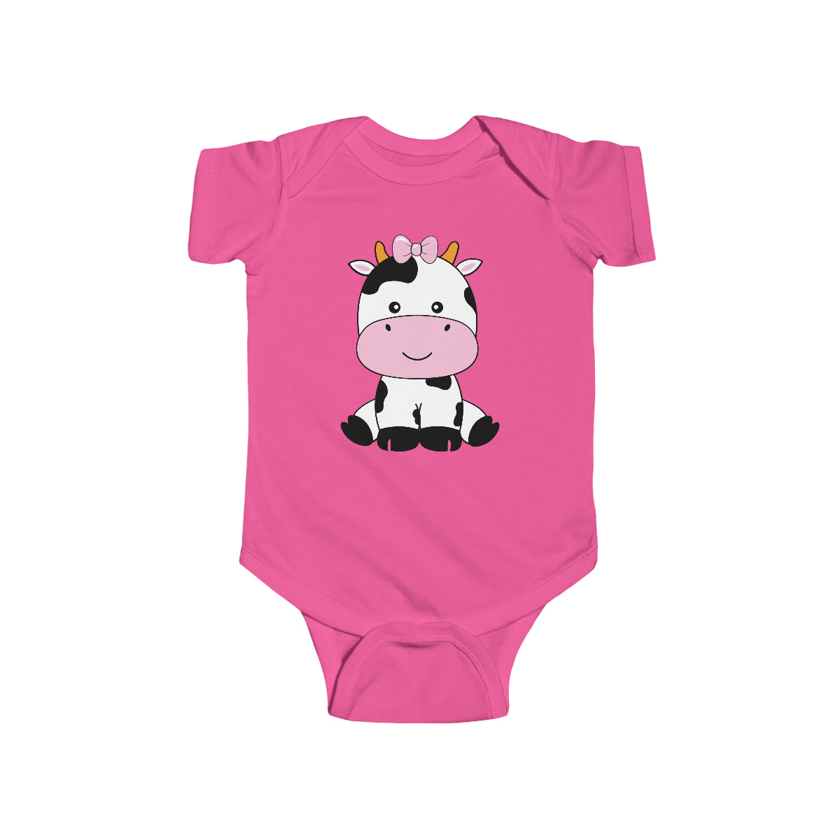 Mignon bébé fille vache cache-couche