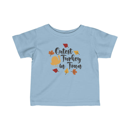 La dinde la plus mignonne de la ville - T-shirt unisexe pour tout-petits 