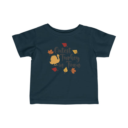 La dinde la plus mignonne de la ville - T-shirt unisexe pour tout-petits 