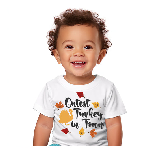 El pavo más lindo de la ciudad: camiseta unisex para niños pequeños