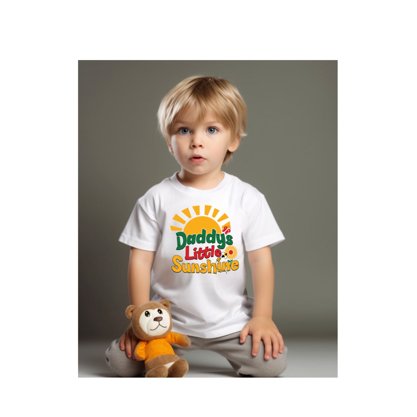 Camiseta para niños pequeños El pequeño sol de papá