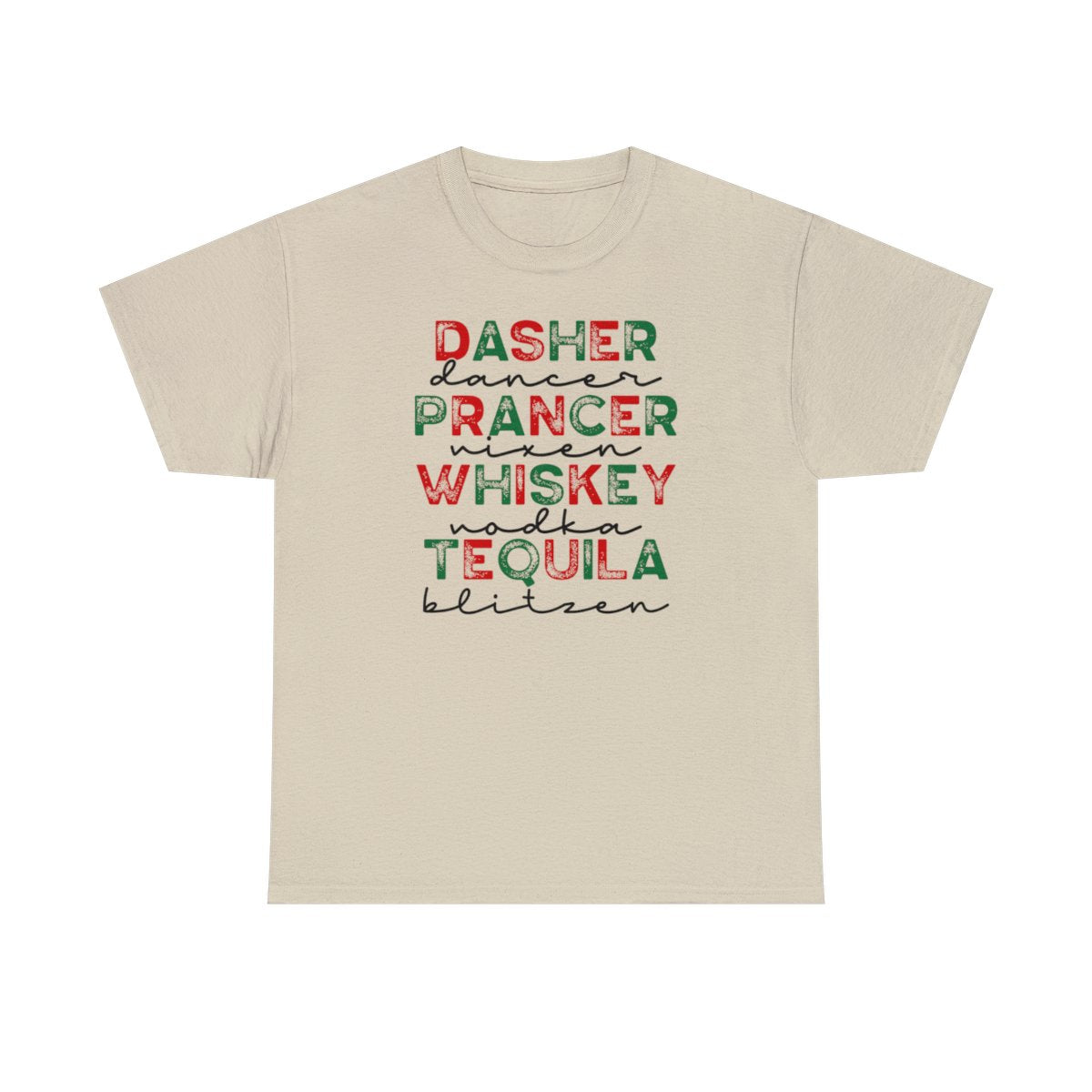 Dasher, Dancer Whiskey (T-shirt unisexe adulte)