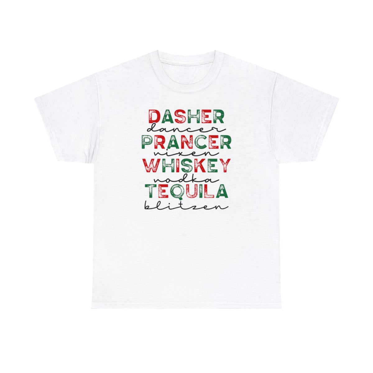 Dasher, Dancer Whiskey (T-shirt unisexe adulte)