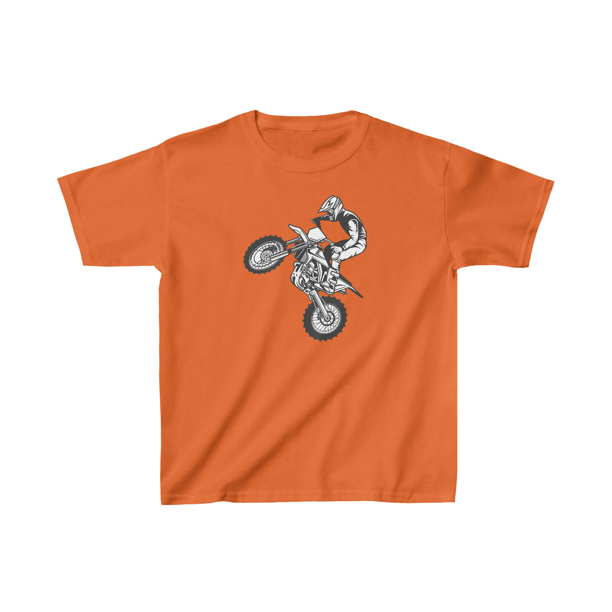 Camiseta unisex para niños con caballito en moto de cross