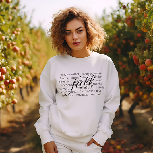 Fall Sayings (Adults -Sweatshirt)