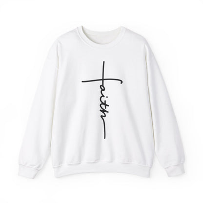 Faith Cross (Adult Unisex Sweatshirt)