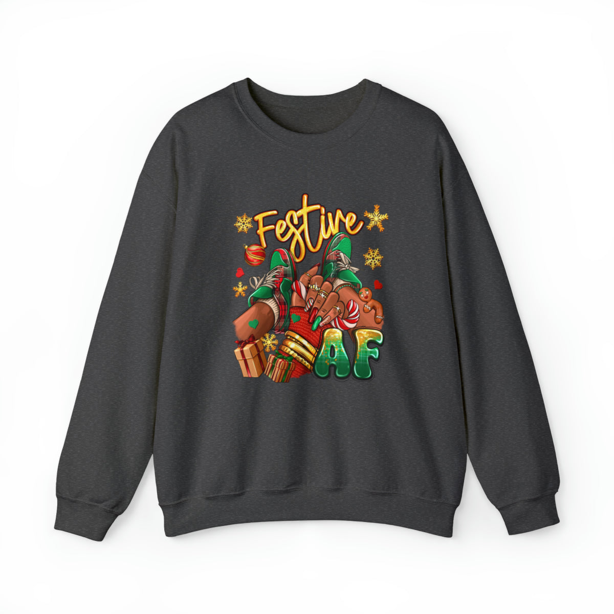 Sweat-shirt unisexe adulte Festive AF