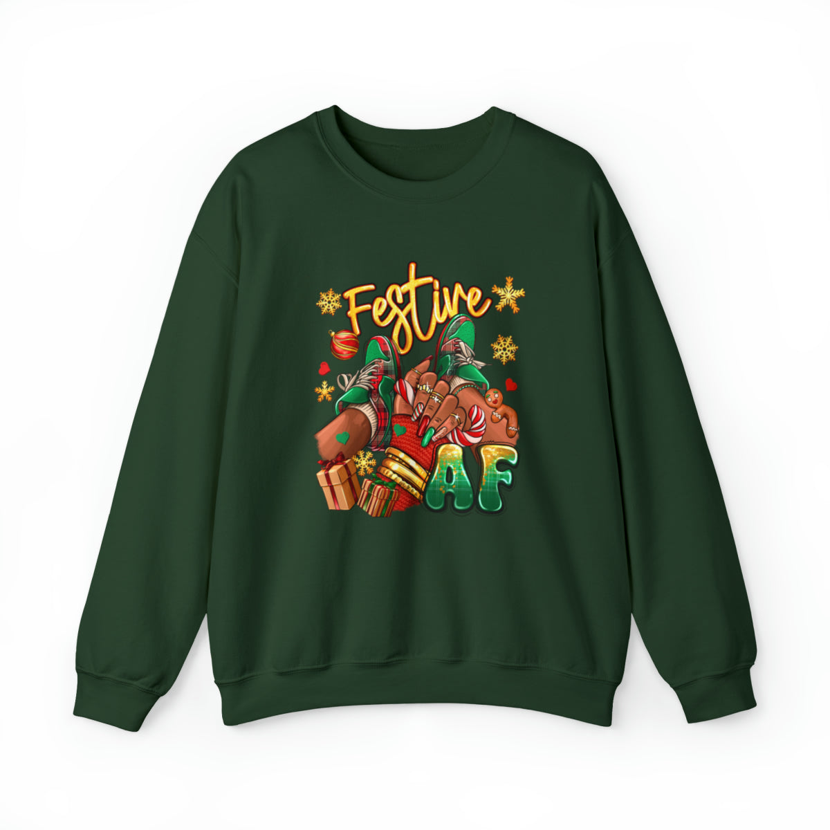 Sweat-shirt unisexe adulte Festive AF