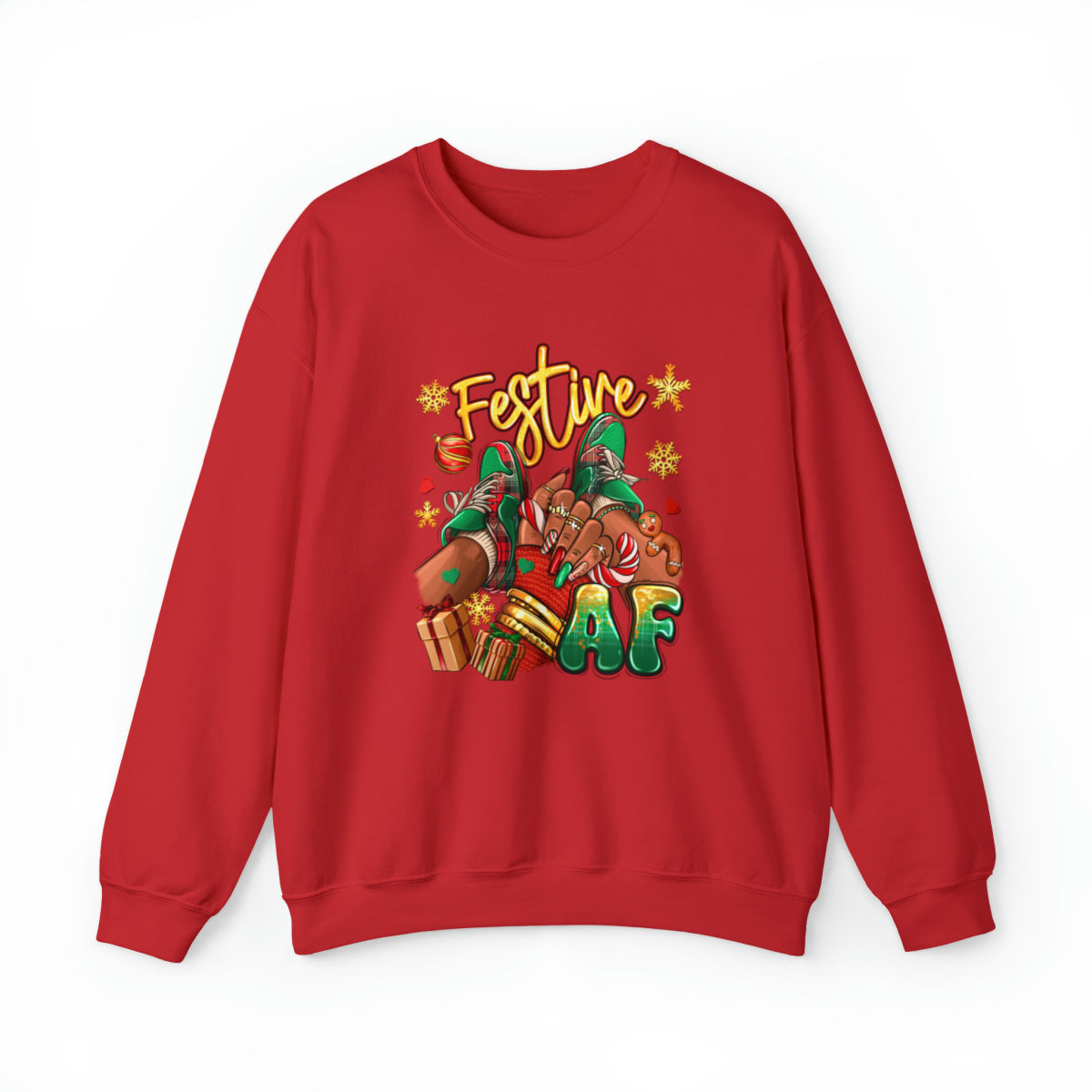 Sweat-shirt unisexe adulte Festive AF