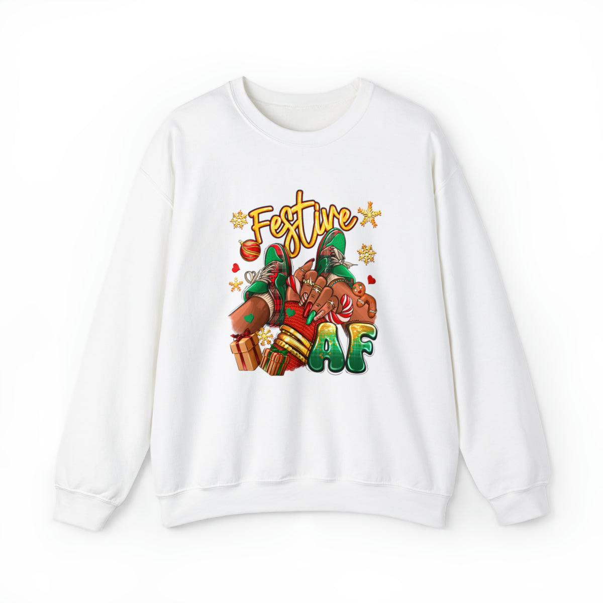 Sweat-shirt unisexe adulte Festive AF