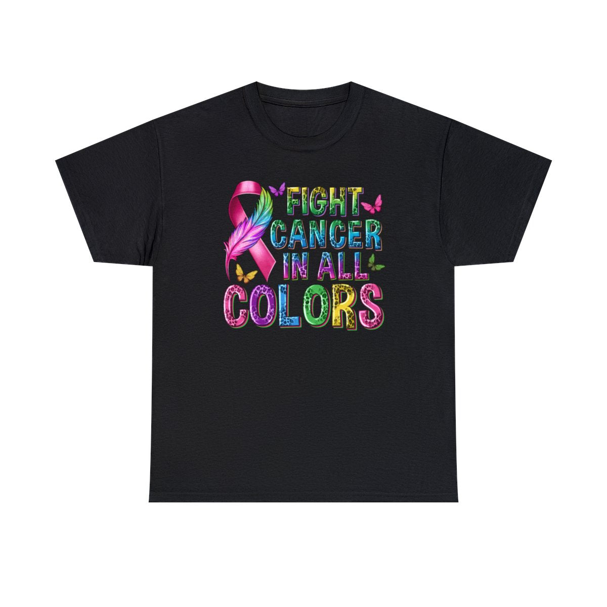 Lucha contra el cáncer en todos los colores (camiseta unisex para adultos)