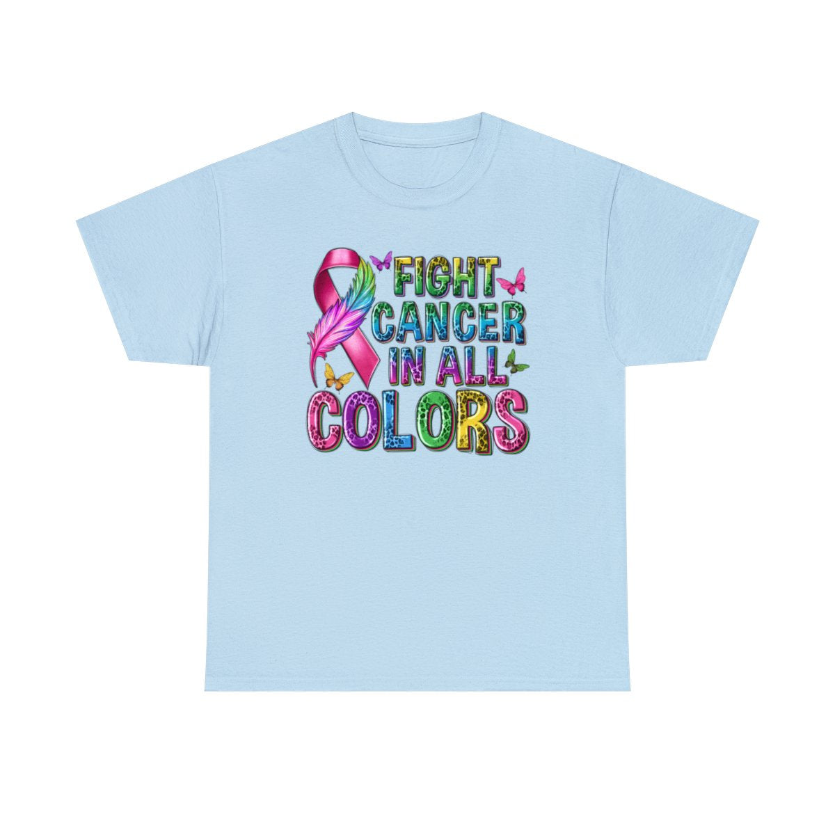 Combattez le cancer de toutes les couleurs (T-shirt unisexe adulte)