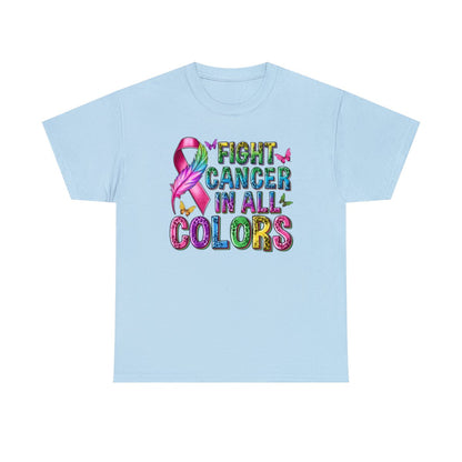 Combattez le cancer de toutes les couleurs (T-shirt unisexe adulte)