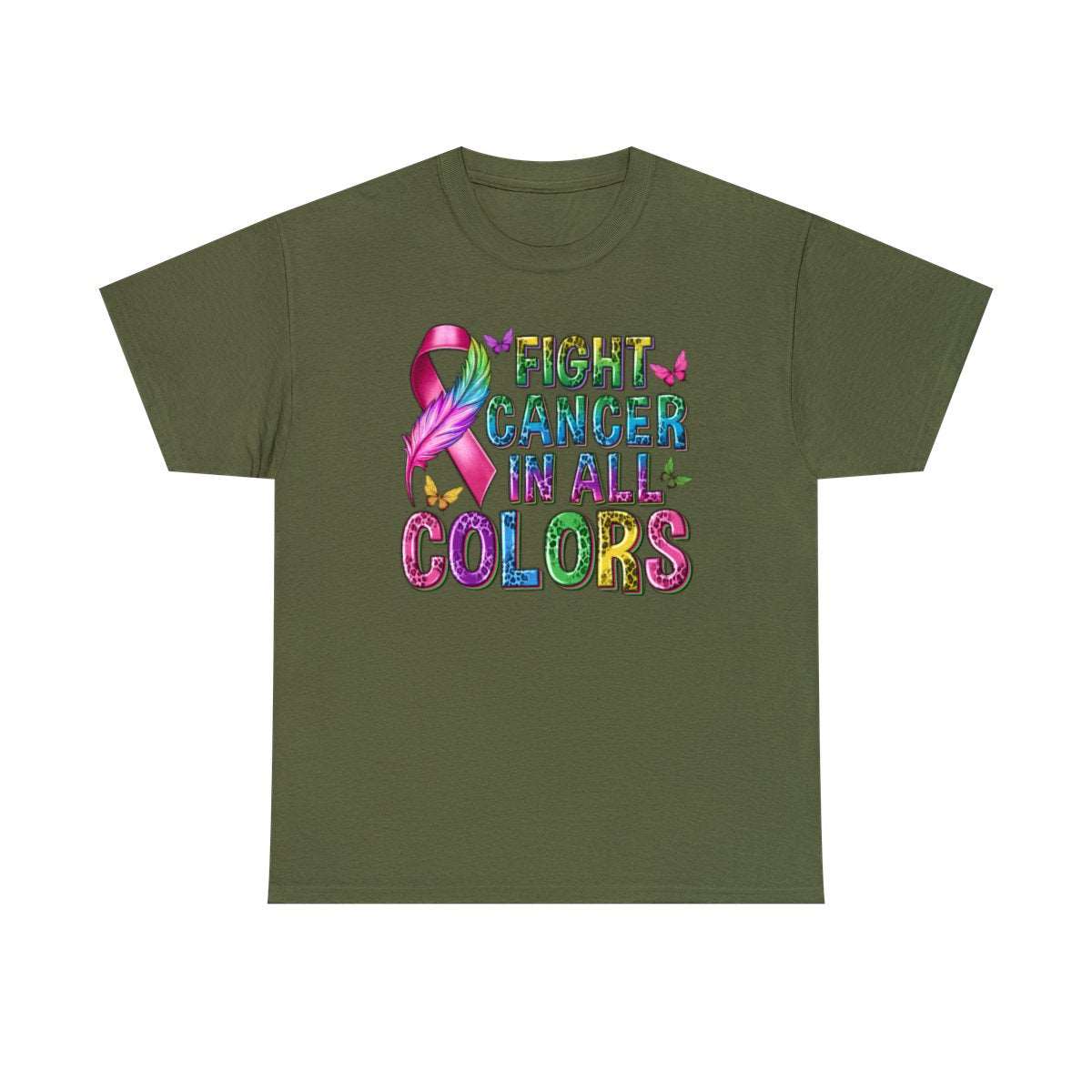 Fight Cancer In All Colors (Adult Unisex T-Shirt)