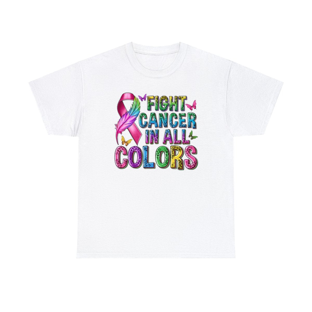 Lucha contra el cáncer en todos los colores (camiseta unisex para adultos)