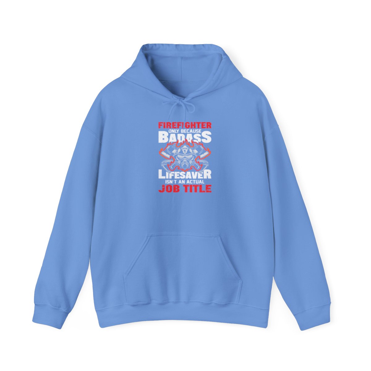 Sudadera con capucha unisex para adultos con el logo de bombero Badass Lifesaver