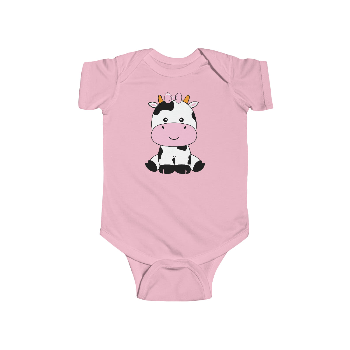 Lindo mono de niña con estampado de vaca