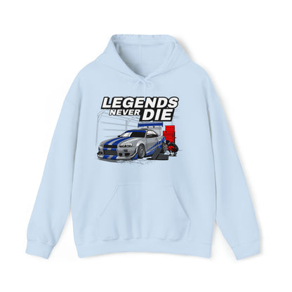 Legends Never Die GTR Unisex Hoodies-Adults - Shirt Source LLC